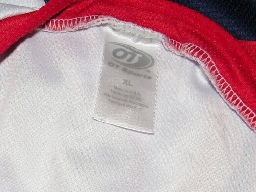 VINTAGE WINNIPEG JETS "LOOKING" GAME USED OTHL HOCKEY JERSEY MENS SIZE XL (54) - Picture 7 of 7