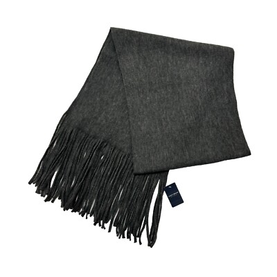 Lucky Brand Scarf Dark Grey Gray Solid Women's Brushed NWT