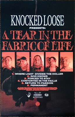 KNOCKED LOOSE A Tear In The Fabric Of Life Ltd Ed RARE Tour