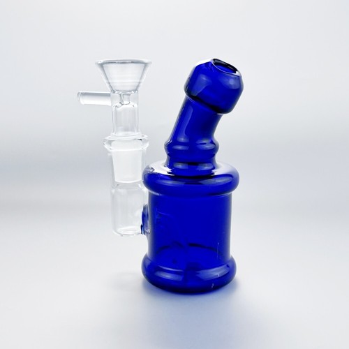 THICK 4" Mini Clear Glass Bong Smoking Perc Percolator Water Pipe Hookah Bubbler - Picture 4 of 12
