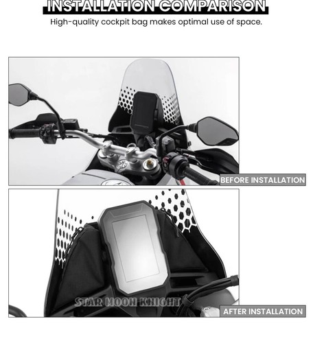 Storage Mobile Phone Bag Cockpit Bags For Ducati DesertX Desert X 2022 2023 2024 - Picture 10 of 15