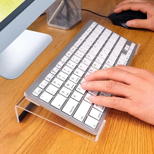 Acrylic Computer Keyboard Stand 78-Keys Keyboard Riser Lift Tray Non-slip Ho _yi - Afbeelding 9 van 11
