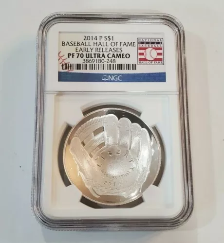 2014 P $1  Baseball Hall of Fame Early Releases NGC PF 70 Ultra Cameo