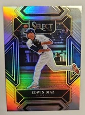 Edwin Diaz SILVER PRIZM 2022 Panini Select Baseball Diamond Level #286 - Mets