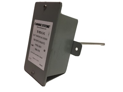 MAMAC SYSTEMS duct temperature sensor #TE-702-C-3-C 8''PROVE LENGTH NEMA-4/1P-65