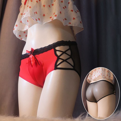 Crossdresser Camel Toe Pantie Men Hiding Gaff Thong T-Back Open Crotch Underwear - Picture 12 of 17