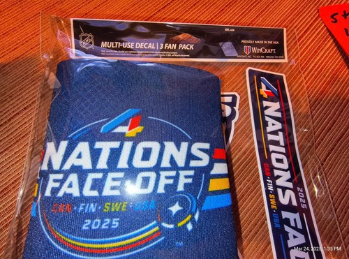 NHL WinCraft 2025 4 Nations Face-Off Three-Piece Fan Pack - Picture 6 of 6
