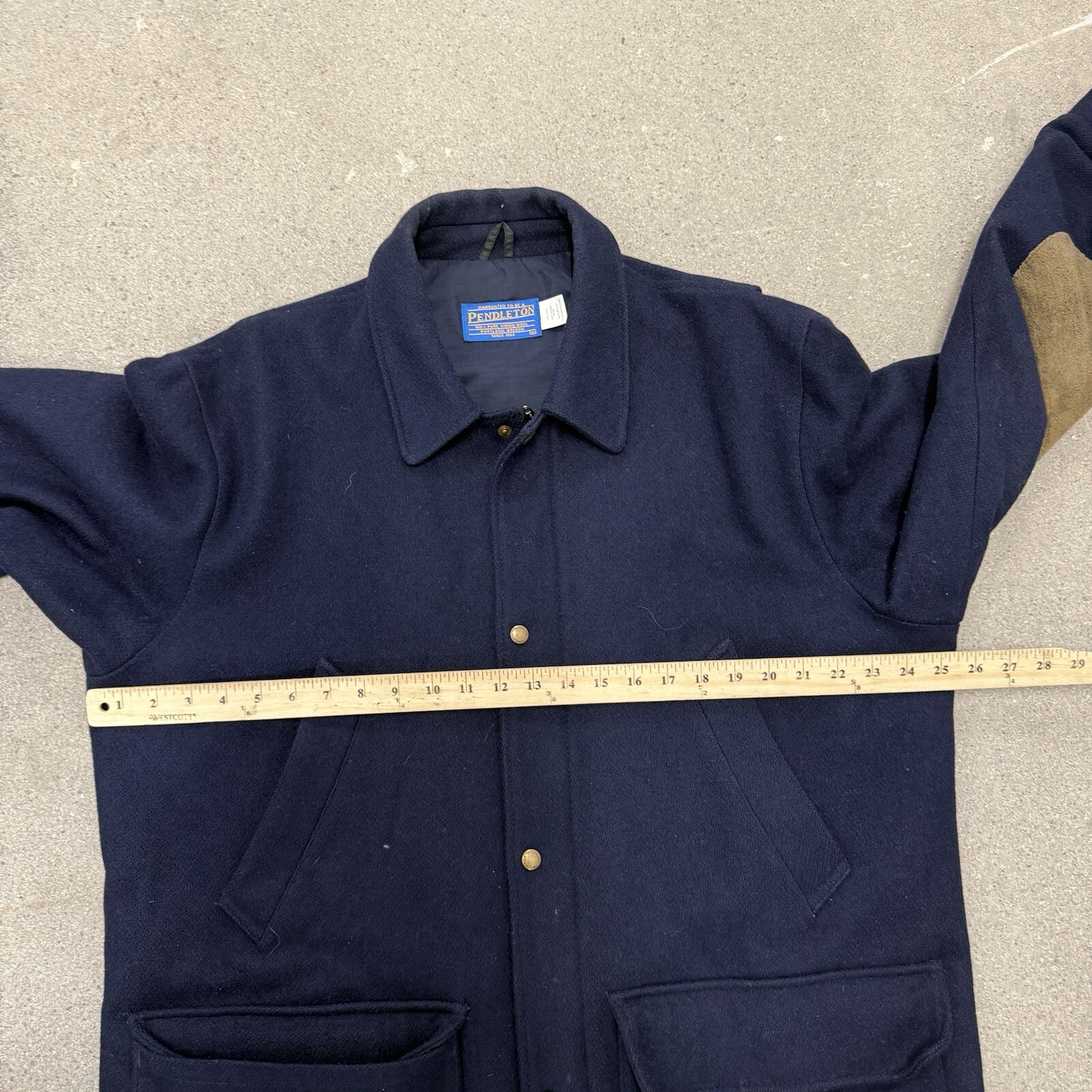 Vintage Pendleton Men’s Jacket Size Medium Navy B… - image 4