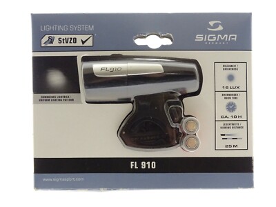 SIGMA Fahrrad LED FL 910 - 16 Lux Frontleuchte 