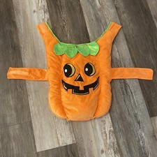    JACK-O-LANTERN LARGE DOG PUMPKIN HALLOWEEN COSTUME BUNTING PLUSH ORANGE
