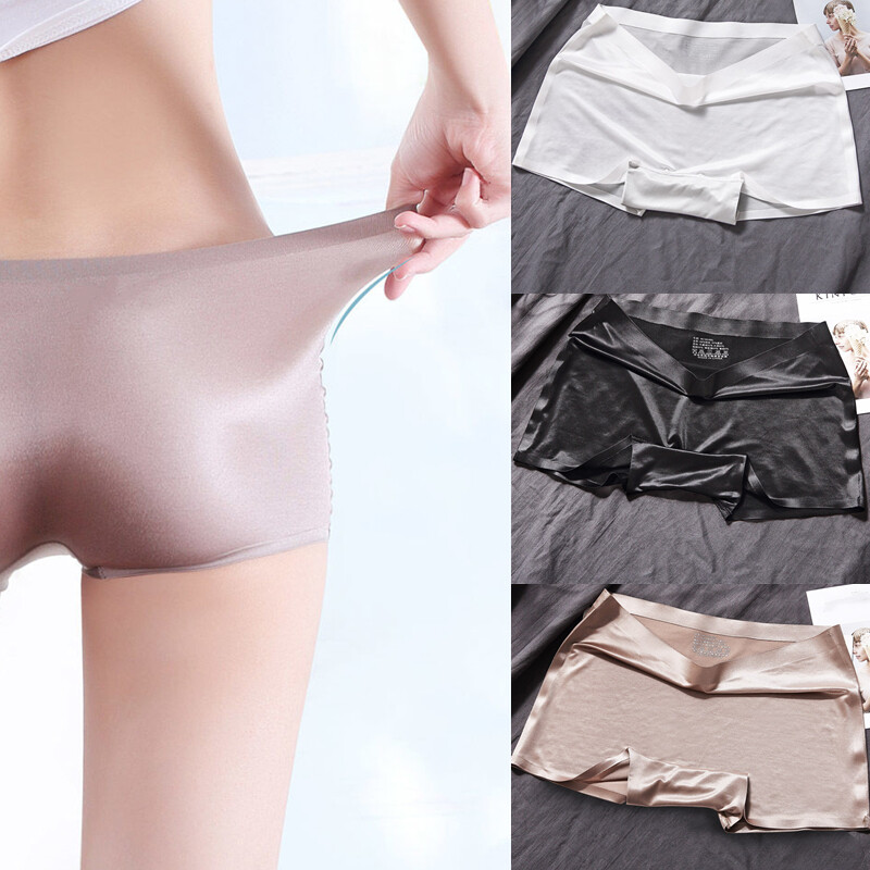 Finta Seta Mutandine Pantaloncini Boxer Seta Lingerie Slip Intimo