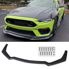 For 18-23 Ford Mustang Gt-style Matte Black Front Bumper Body Kit Splitter Lip For 18-23 Ford Mustang Gt-style Matte Black Front Bumper Body Kit Splitter Lip