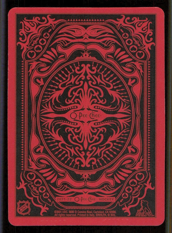 2021-22 O-Pee-Chee Playing Cards #10HEARTS Steven Stamkos - Image 2 of 2