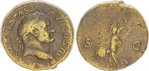 LUCIUS VERUS 163AD Dupondius Big Rare Ancient Roman Coin VICTORY