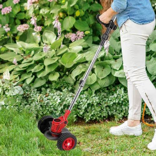 Für Makita 18V Akku Rasentrimmer Elektro Freischneider Motorsense Mit Rad 2 Akku - Bild 7 von 16