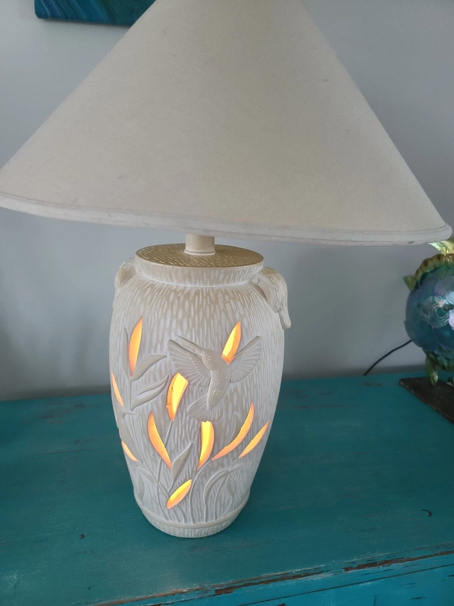 Ceramic cut hotsell out table lamp