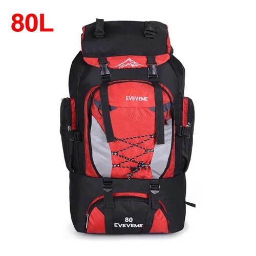 80/90L Travel Bag Camping Backpack Hiking Climbing Bags Large Capacity Sport Bag - Picture 19 of 39