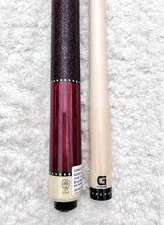 Custom McDermott G204 C2 Pool Cue w/12.75mm G-Core Shaft, FREE HARD CASE (BLKRED