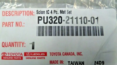 2012-2015 Tacoma 4PC All Weather Mats Ccab Tac Vnl PT908-35125-20 | OEM Parts Online