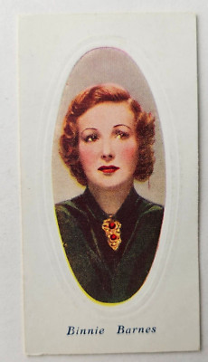 1936 Godfrey Phillips Screen Stars Embossed Series A #14 Binnie Barnes (A)