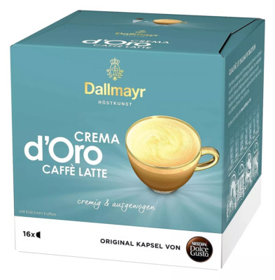 Nescafé Dolce Gusto Dallmayr Crema d Oro Caffe Latte coffee pods 16ct.SHIPS FREE