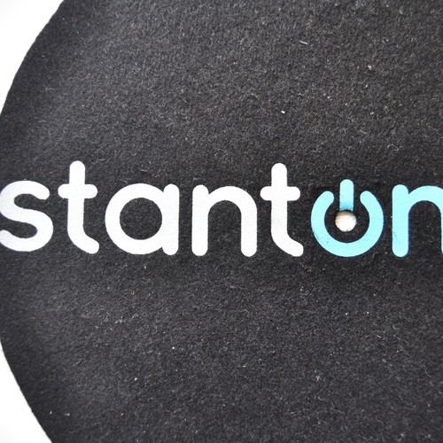 stanton Set of 2 DJ stanton LOGO USED Slip Mat DSM-10 weight 45g/1 ×2 - Picture 8 of 8