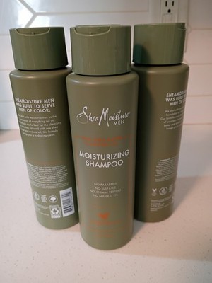 LOT (4) SHEA MOISTURE MEN RAW SHEA BUTTER & MAFURA OIL SHAMPOO MOISTURIZING 15OZ