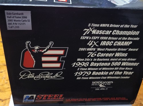 Motorsports Authentics Dale Earnhardt Hall of Fame 2006 Monte Carlo SS 1:16 - Picture 9 of 11