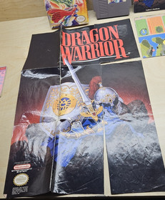 Dragon Warrior (Nintendo NES, 1989) Box With Manual & Map