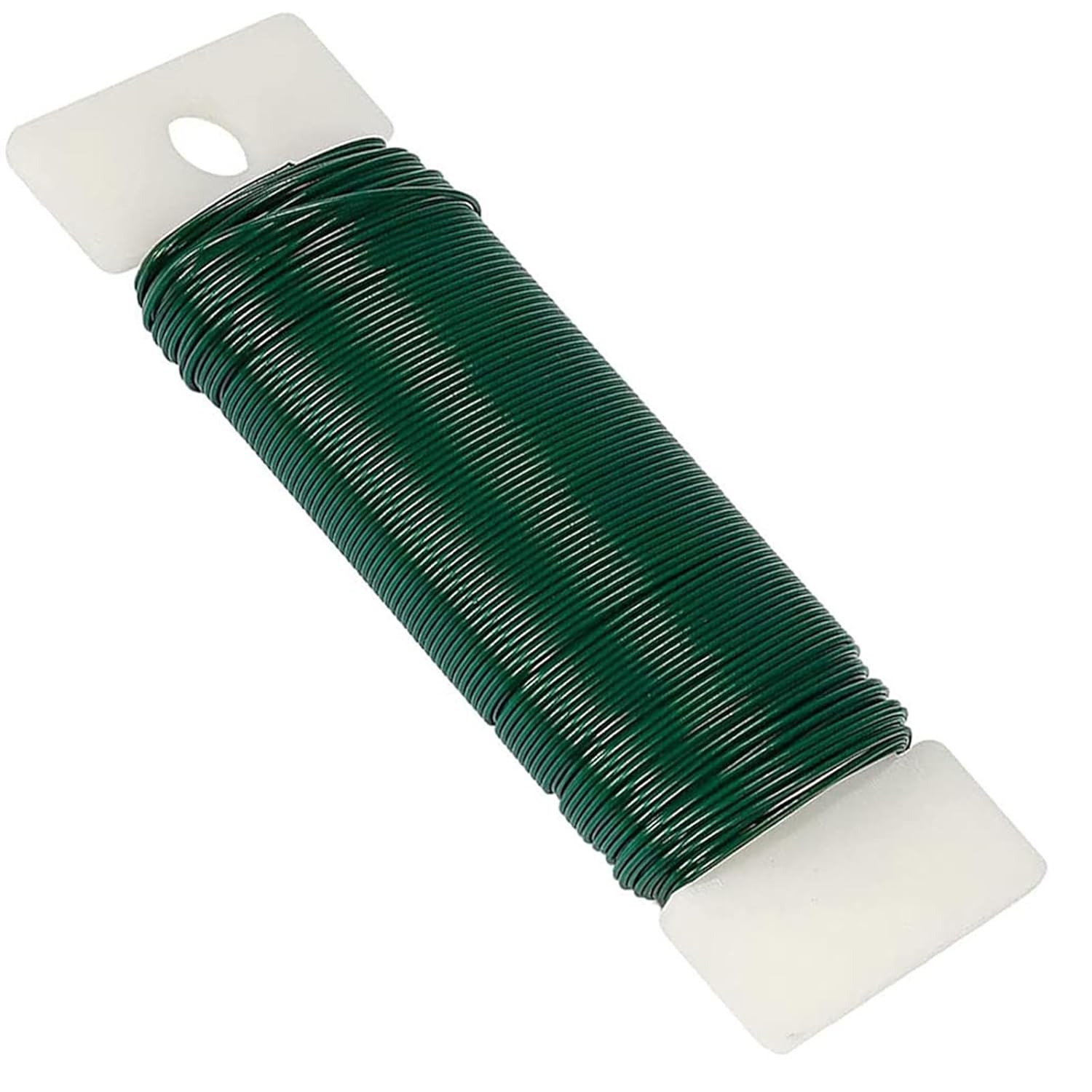 1 Pack 22 Gauge Christmas Wreath Wreath Wire Green Florist Wire for Christmas W