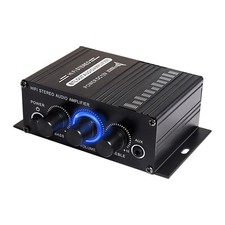 12V HiFi Stereo Audio Amplifier for Car 2 Channel HiFi Bass Audio Subwoofer A...