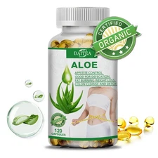 Aloe Vera 120Capsules - Constipation Relief - Weight Management 