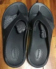 OOFOS Unisex Adults OOriginal Sandals Black Recovery Footwear Sz  M9-W11 ~ NEW