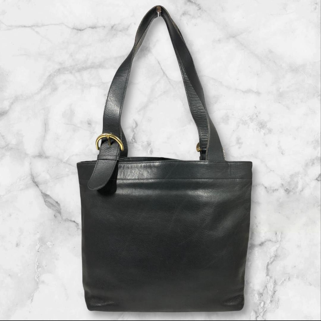 vintage coach old トートバッグ 黒 ブラック OLD COACH Vintage Shoulder Tote Bag Leather 4140 Black Used
