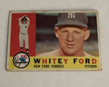 1960 Topps Whitey Ford #35 New York Yankees HOF  VG