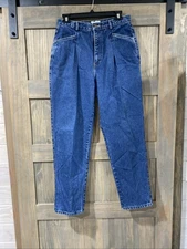 Vintage 80's 90' Calvin Klein Double Pleated Mom Jeans Size 12 High Waist