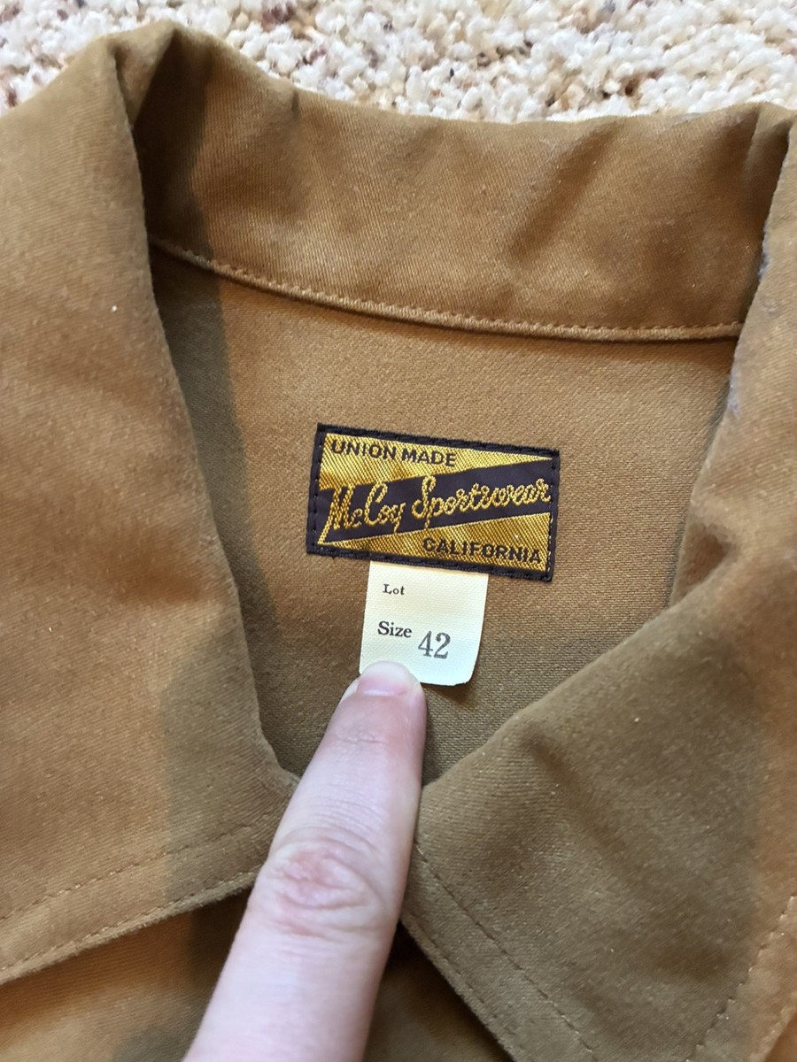 JOE McCOY Moleskin Sports Jacket 42 The REAL McCOY'S Japan Vintage