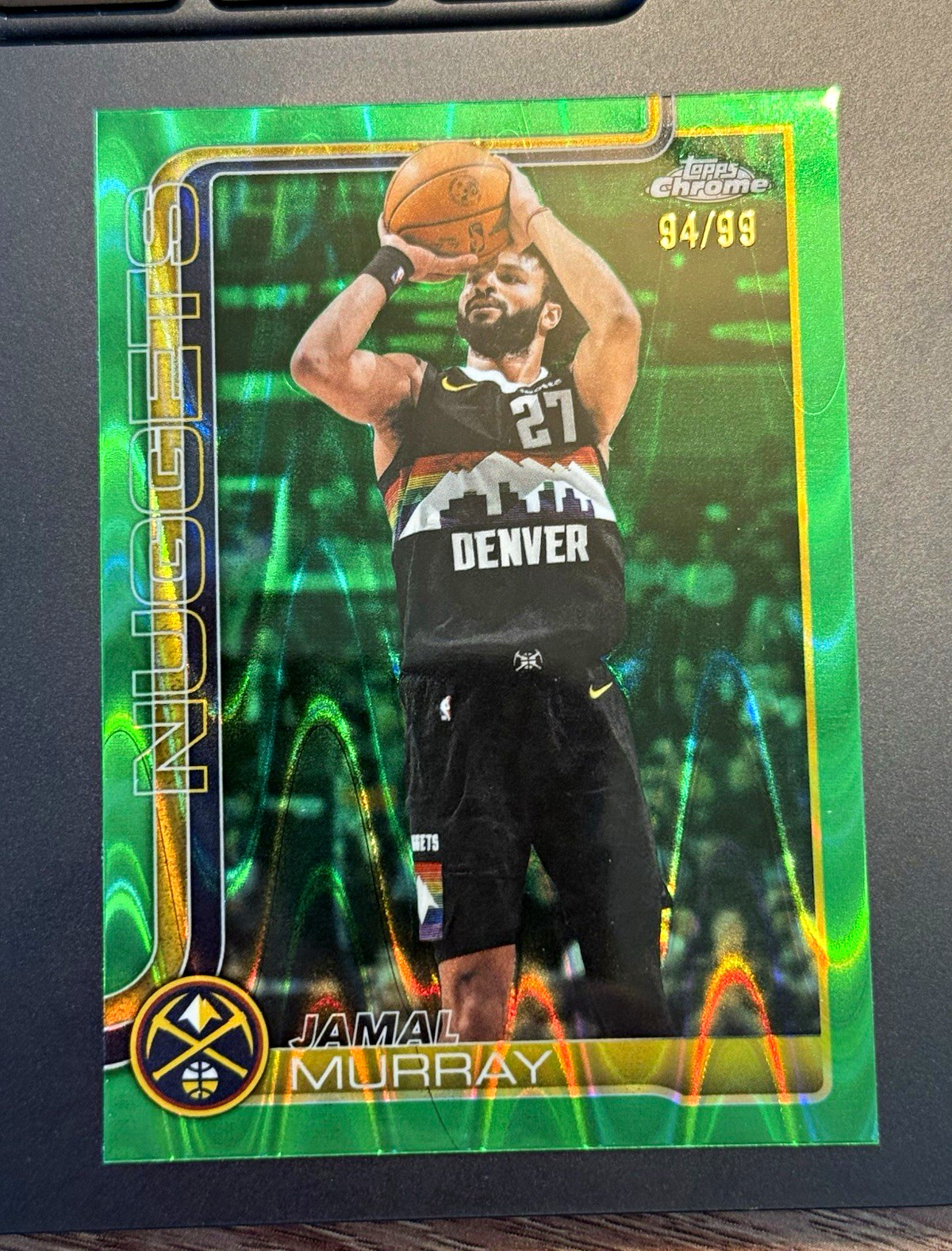 Topps Chrome Jamal Murray Green Parallel #13 94/99 Denver Nuggets