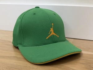 Vintage Air Jordan Baseball Cap SZ L/XL Mesh 2003 Nike Green Yellow Brazil Used