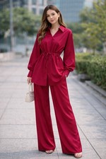 Co-Ords Women's 2-Piece Set Tops and Trousers, Size 12-14