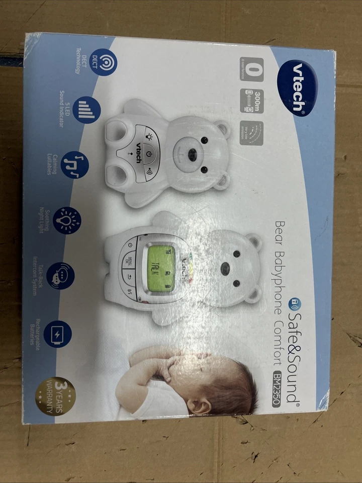 V Tech AUDIO MONITOR C/LUCI ORSO BM2350 Con Batteria Ricaricabile .Nuovo - Immagine 2 di 2