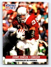 1991 Pro Set Spanish #191 Johnny Johnson Fresh Break EX-EXMINT