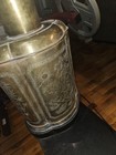 1960s Hollywood Regency Etched Brass Urn Table Lamp — photo 8