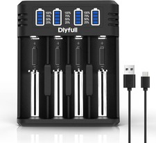 18650 Battery Charger, LCD Screen Can Display Capacity, 2A Fast Charger