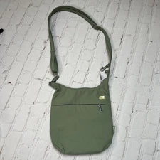 Pacsafe Slingsafe 100 RFID SAFE Crossbody Purse Sage Green Travel Bag EUC!