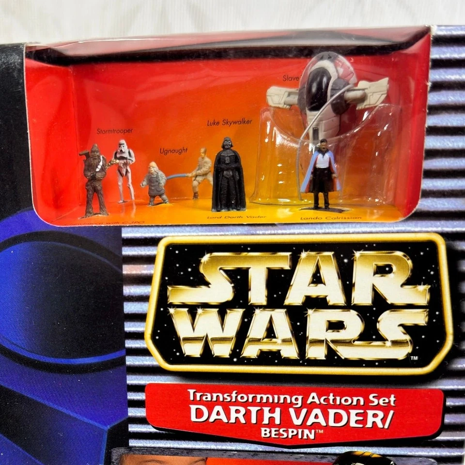 Juego de acción transformadora micro máquinas Star Wars 1997 de colección Darth Vader Galoob  Foto 2 de 4