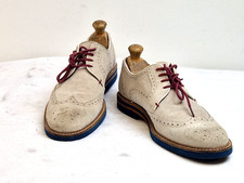 Ted Baker men comfort Brogue shoes Suede light Grey UK 8 EU 42 US 9