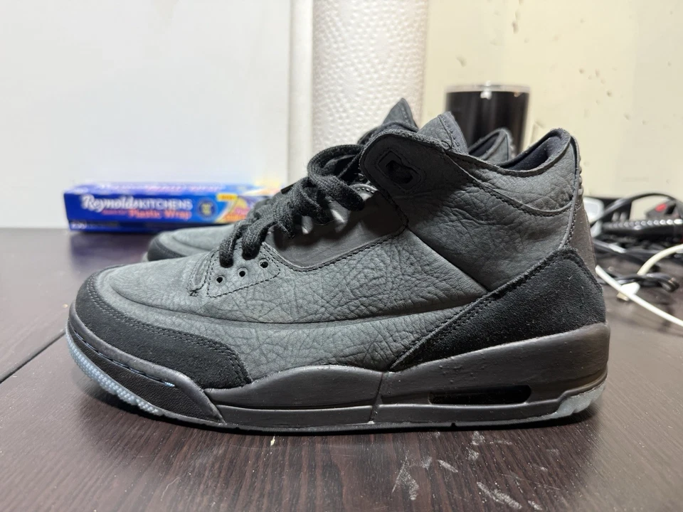 Talla 9.5 - Air Jordan 3 Retro SE Quai 54 2018 PERSONALIZADO 100% Auténtico Foto 3 de 4