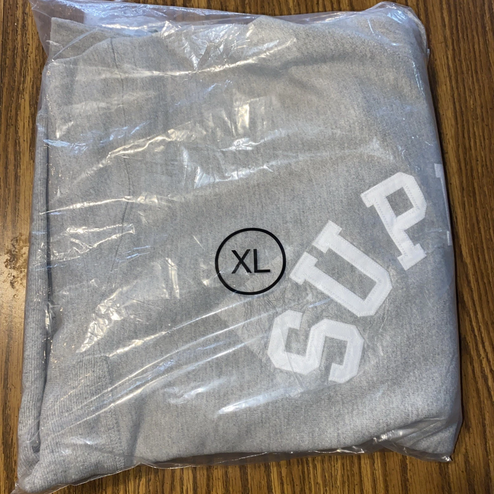 Sweat à capuche Supreme X Champion gris bruyère taille XL homme