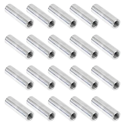 BRAND: NIDAYE 20 Packs 3/8"-16 Round Rod Coupling Nuts, UNC Threaded 3/8-16, Silver